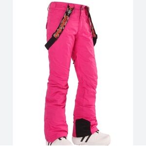 GSOU pink snow pants XS
